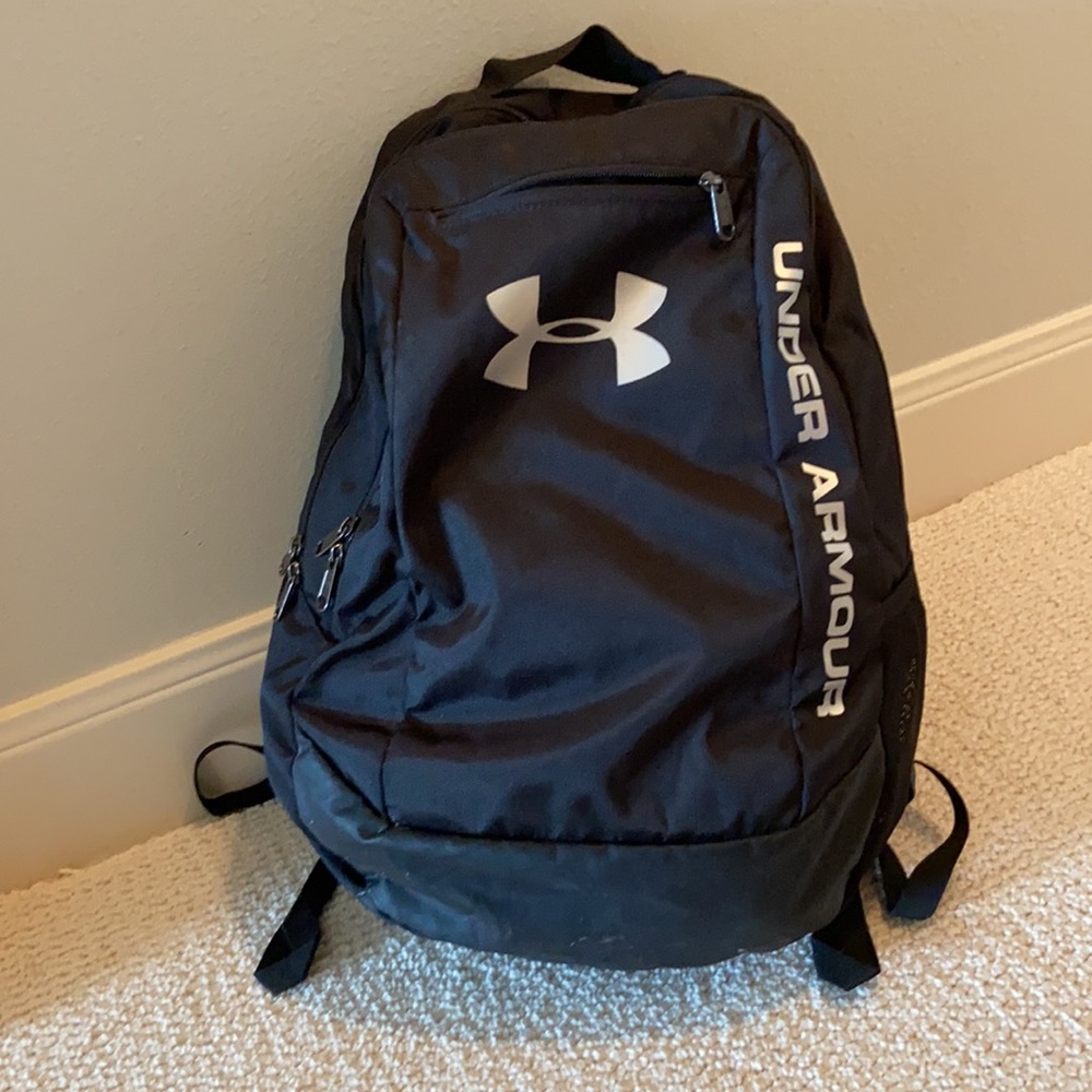 Black under armor backpack